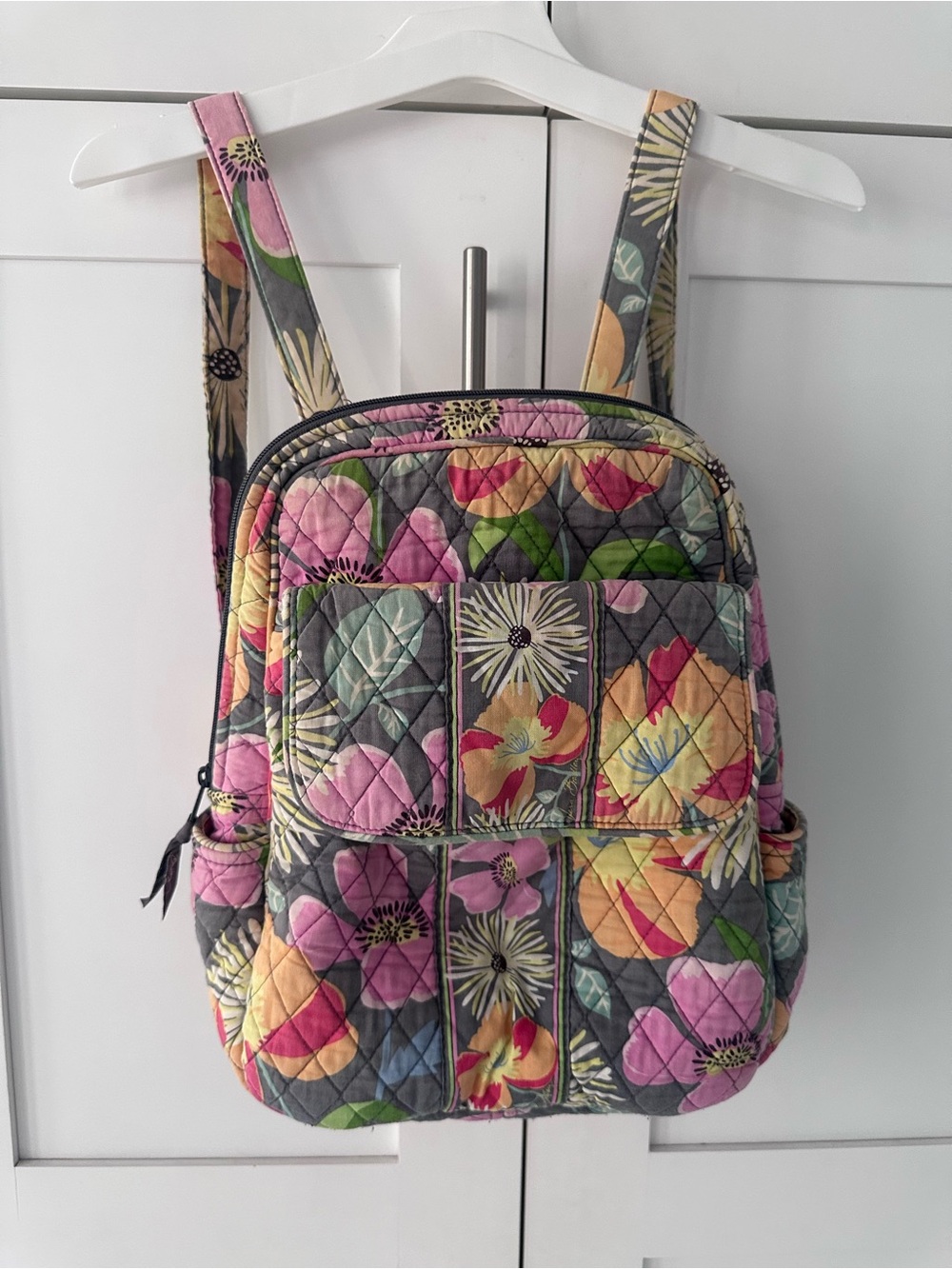 Vera Bradley Quilted Floral Backpack - Pink Multi